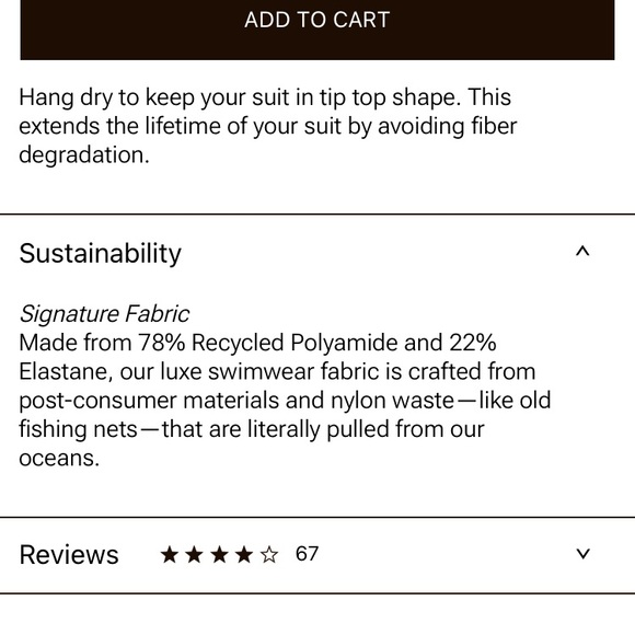 Summersalt The Cinched One-Piece Swimsuit Sea Urchin Size 10 NWOT - Picture 8 of 8